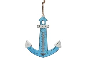 POWERLANTZ Garden Thermometers Outdoor Analogue weather temperature thermometer greenhouse shed home Wall hanging nautical and lavender styles