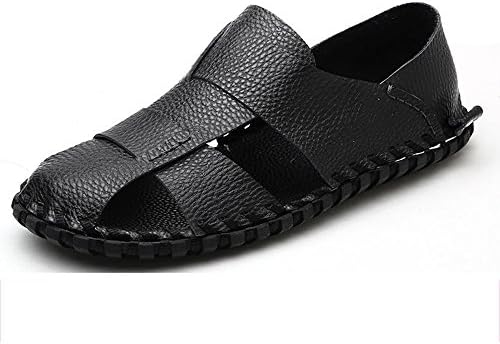 ZHANGRONG-- Men's Summer Sandals Shoes Indoor Outdoor Sandals Colour:A,B,C,D ( Color : Black , Size : EU39/UK6/CN39 )