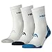 Produktbild Head Sport Socken Performance Short Crew (3 Pair Pack) UK 2–8 Größe L Blue/Blue (453)
