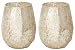 Produktbild 2 x Offizielle Yankee Candle Classic Feiern Luxus Gold Splatter Metallic Effekt groß Jar Säule Kerzenhalter Dekoration Ornament Milchglas Sleeve Zubehör