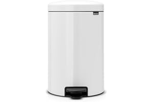 Brabantia Kosz na Śmieci, Biały / Czarny, 20L