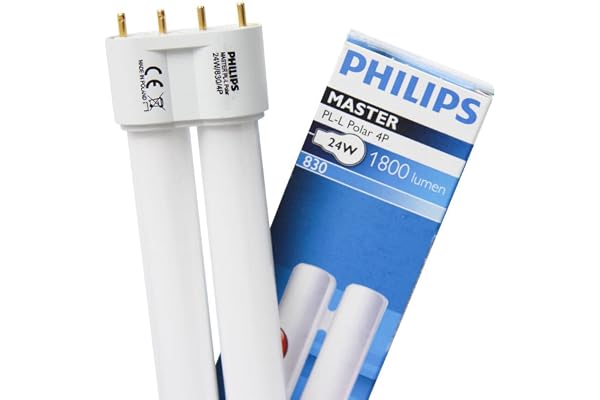 Master PL-L lång enkel varv kompakt fluorescerande 4 stift 40 W-färg vit 830, 2G11, 40 W, varm