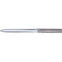 Wedo 147555 Brieföffner (mit verchromter Edelstahlklinge, guillochierter Griff, 23 cm) silber