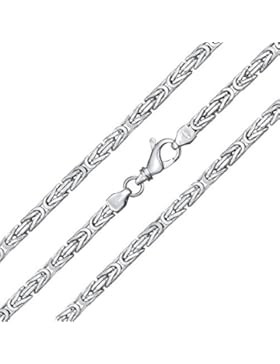 Königskette Silber BYZANT Breite 4mm 925 Sterling Silber