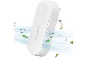 Simpolor Negative Ion Air Purifier for Bedroom, [Plug-in] Mini Air Purifier Use in Rooms with Odors, Smoke & More, Portable Negative Ion Generator for Study Room Bathrooms Hotel Pet Room Toilet, White