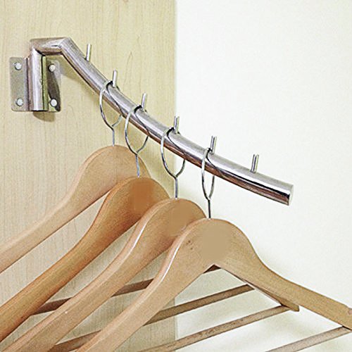 IMEEA® 12.6inch Gebürstete SUS304 Edelstahl – Wandkleiderlüfter Kann mit 6 Haken Schwingen (1-Stück) - 7