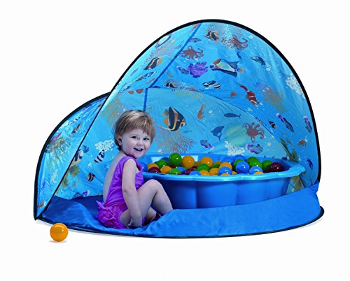 Paradiso Toys Sun & Fun Box 3teiliges Juegos Set con tienda, pelotas y carcasa