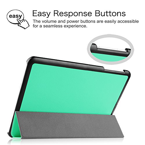 Fintie Samsung Galaxy Tab E 9.6 Hülle Case – Ultra Schlank Superleicht Ständer Smart Shell Cover Schutzhülle Etui Tasche für Samsung Galaxy Tab E T560N / T561N 24,3 cm (9,6 Zoll) Tablet-PC, Mint Grün - 7