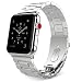 Produktbild Moko Armband für Apple Watch 42mm Series 3 / 2 / 1 , [Drei Perle] Edelstahl Wrist Band Uhrband Uhrenarmband Erstatzband für Apple Watch 42mm 2017, Silber