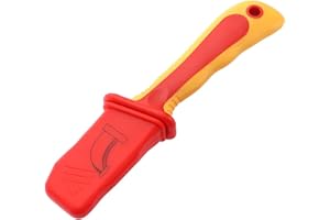DAUZ FOXCUP Dismantling Knife, 1000V High Voltage Cable Sheath Stripping Knife, Red, Insulating Plastic, Comfortable Grip, Electrician Tool