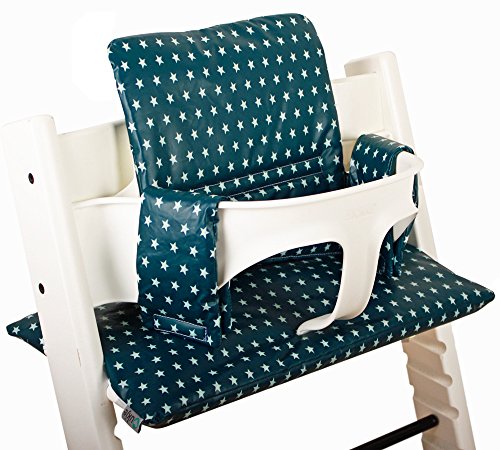Sitzkissen beschichtet für Stokke Tripp Trapp - Petrol Sternchen