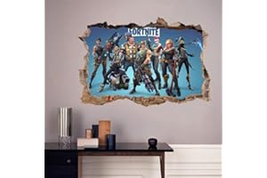 GRENRIC 3D-Gamer-Tapete für Jungen-Schlafzimmer, Wandaufkleber, Kinderzimmer, Hintergrund, Wanddekoration, selbstklebender Wandaufkleber, Videospiel-Aufkleber, Geburtstagsparty-Zubehör