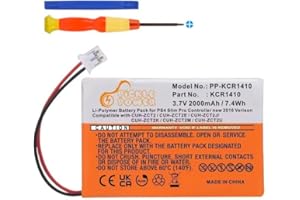 PS4 Controller Akku, Pickle Power 2000mAh KCR1410 Akku für Sony PS4 Slim Pro Controller 2016 Version(3,5mm Schnittstelle) CUH-ZCT2/CUH-ZCT2E/CUH-ZCT2J/CUH-ZCT2K/CUH-ZCT2M/CUH-ZCT2U