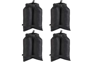 ValueHall Gazebo Sandbags Canopy Weight Bags Gazebo Leg Weights 4 Pack Double-Stitched Sand Weight Bags Instant Outdoor Sun Shelter Canopy Legs V7059E