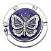 Produktbild 3Stk Silver Purple Butterfly Taschen Tasche Haken Klapp Bügel Für Die Tischseite,Purple