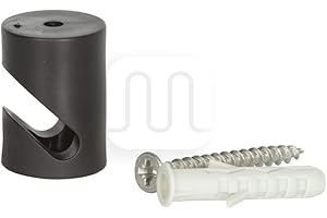 Merlotti 25.811 Decentratore da Soffitto per Cavi Elettrici, Nero