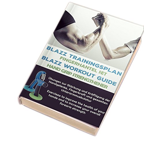 Blazz Unterarmtrainer Set – Fingerhantel mit verstellbarem Widerstand + 2 Grip- Ringe in verschiedenen Stärken – Bonus: Trainingsplan - 6