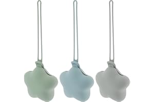 VAVPUP Pack of 3 Silicone Dummy Box, Dummy Bag for Travel, BPA-Free, Portable Dummy Box for On the Go Star Design, Protective Dummy Storage Case, Easy to Clean (2#)