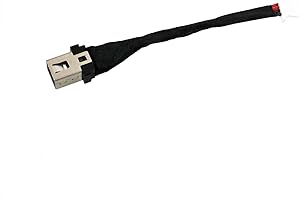 Zahara Cavo flessibile di ricambio per connettore DC Power Jack compatibile con Lenovo Ideapad 710S Plus-13IKB 80W3 80VU 80YQ, S340-14 S340-15, 5-14IIL05 81YH 81YH, C340-15IWL C340-15IML C340-15ILL