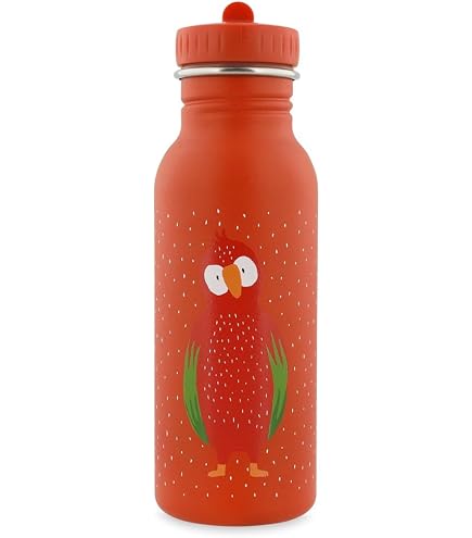 Trixie Gourde Acier Inoxydable 500 Ml Enfant - Mr. Crocodile - Étanchéité Parfaite Et Facile à Nettoyer