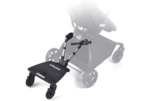 Be Cool Skate, Patín Universal para Silla de Paseo y Carrito, Segundo Niño, hasta 20 kg, Plegable, Antideslizante, Negro