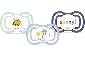 DODIE Sucettes Anatomiques EXTRA, Tetine pour bébé, +18 mois, Bleu, Lot de 3