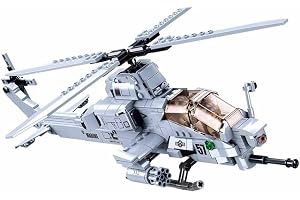 Sluban M38-B0838 SL95708 Hubschrauber Modelbricks-ah-1z Attack helikopter, Mehrfarbig, Medium