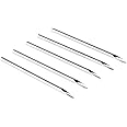 Chrontier 5PCS Body Piercing Needles 18G 1.0mm Gauge Sterilized Surgical Steel In Sterilizer Bag For Ear Nose Lip Navel Belly Tongue Nipple Eyebrow Labret Piercing Tool Supply