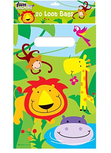 Preisvergleich Produktbild Jungle Partytüten, 20 Stück