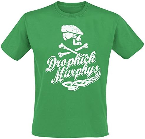 Dropkick Murphys Scally Skull Ship T-Shirt Green XL