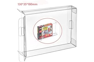 WICAREYO Custodia Clear Box da 10 pz per SNES N64 scatola cartuccia