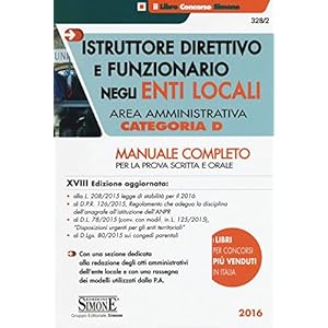 Istruttore direttivo e funzionario negli enti locali. Area amministrativa. Categoria