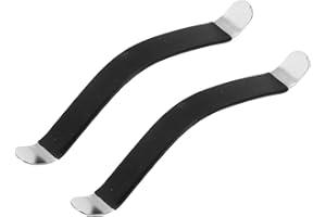 PATIKIL Gitarre String Spreader Gummi Beschichtet Griffbrett Reinigungswerkzeuge Edelstahl Schwarz für Gitarre Wartung und Pflege Pack von 2