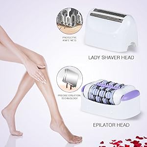 Hangsun Wet and Dry Epilator Cordless F210 Epilators for Women Electric Rechargeable Lady Shaver Hair Removal (2… - Image 4
