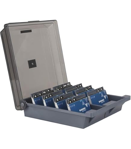 Cartella Portadocumenti A4 Portacarte Acrimet 3x5 Pollici - Con Indice AZ E Divisori Organizzatore Schede