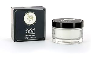 OSMA LABORATOIRES Savon à Raser en Bol de Verre 130 g - 1 Unité