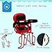 Produktbild Joyfitness Fahrrad Kindersitz Mountainbike Elektroauto Hinten Baby Baby Sicherheitsgurt Sitz kann Baldachin installiert Werden,Red,52x29cm