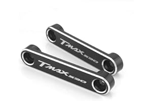 QIDIAN Couvercle décoratif de plaque de cuivre pour garde-boue avant de moto pour Yama' T-MAX TMAX 530 2016-2019 TMAX 530 SX/DX 2017-2018 Accessoires de couverture de curseur de cadre de garde-boue