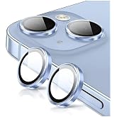 GGM GİYİM & AKSESUAR iPhone/Samsung ile Uyumlu Temperli Cam Kamera Koruma | Al&uuml;minyum Alaşım &Ccedil;er&ccedil;eveli Lens Kapağı, 9H Sertli
