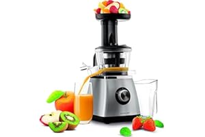 ‎SENCOR SENCOR SSJ 4041BK, Edelstahl Langsam Drehender Entsafter für Frucht/Gemüsesaft