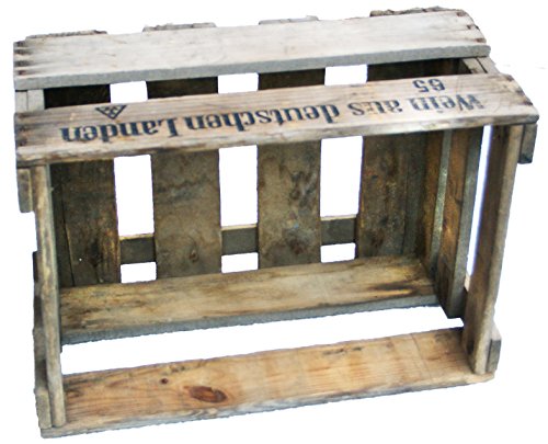 4 Stück Schöne originale Weinkisten mit Aufschrift 46cm x 30,5cm x 24cm Apfelkiste / Obstkiste / Holzkiste - 2
