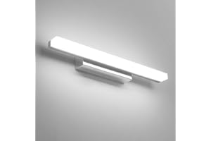 Klighten Łazienkowa lampa lustrzana 9 W 40 cm, IP44 kinkiety lustro łazienkowe LED, nowoczesne oświetlenie ścienne, 600 lumenów, 110-240 V, 6000 K zimna biel