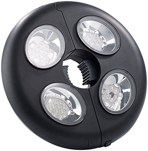 Lunartec Helle LED-Schirmleuchte LSL-120, IP44, Fernbedienung, dimmbar, 120 lm - 3