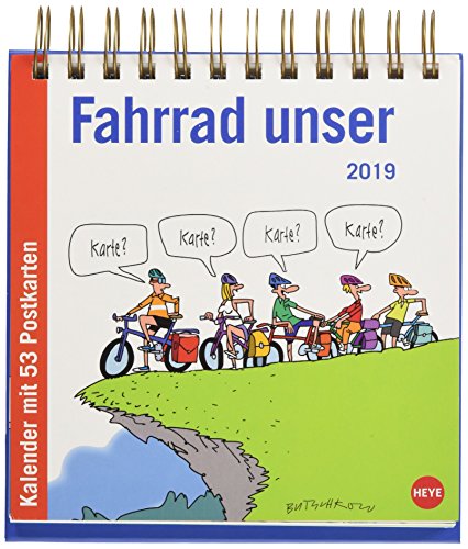 Preisvergleich Produktbild Butschkow Fahrrad unser Aufstell-Postkartenkalender - Kalender 2019