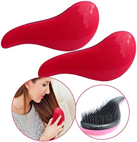 Detangling Hairbrush 2 Pack - High Quality Brush to Reduce Hair Breakage on Both Wet and Dry Hair