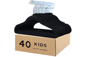 Haweeli Cintres en Velours Bébé pour Enfants[Paquet de 40] (29,5cm) pour Manteaux, Chemises, Robes, Pantalons