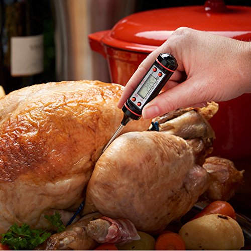 VonShef Digitales Kochthermometer Einstichthermometer Küchenthermometer für Speisen-Fleisch-Grill - 2