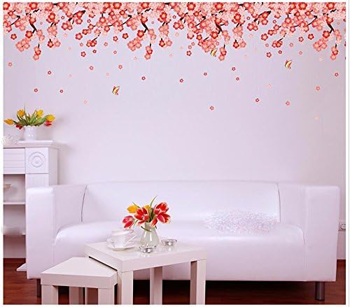 XJKLFJSIU China Style Plum Wall Stickers Wall Wall Stickers Living Room Sofa Background Wall Stickers, 120 * 35Cm