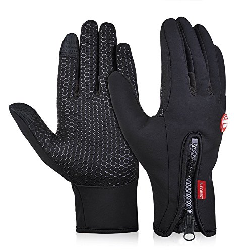 Limirror wasserdichter Touchscreen Handschuhe Winter Fahrradhandschuhe Laufhandschuhe Sports Handschuhe mit Touchscreen Funktion