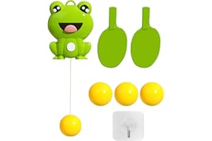 Gesuter Hanging Table Tennis Trainer, Indoor Hanging Table Tennis Trainer Portable Set, Interactive Pong Ball Training Hanging Games, Exerciser For Parent Kids